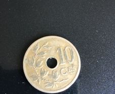 Old 1904 Belgium 10 Centimes coin