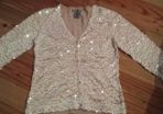 Champagne colour sequined top