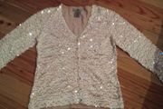 Champagne colour sequined top