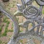 cast metal garden chairs Image 3