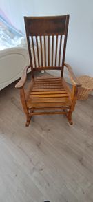 wooden rocking chair