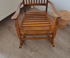 wooden rocking chair