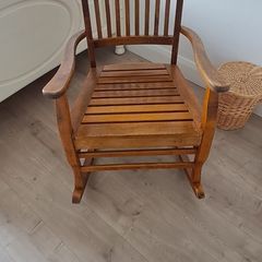 wooden rocking chair