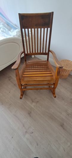 wooden rocking chair