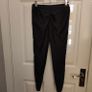 Black Ruched Bum Shiny Leggings with Orange details, size S Image 7