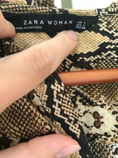 Zara snake motif blouse, size S