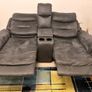 Grey Fabric Electric Recliner Sofa Image 4