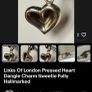 Vintage Links Of London Sterling Silver Sunken or pressed Heart Charm Image 2