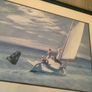 Framed Edward Hopper "Ground Swell" Sailing Print Image 2