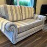 Grey Fabric Sofa with reversible cushions Image 2