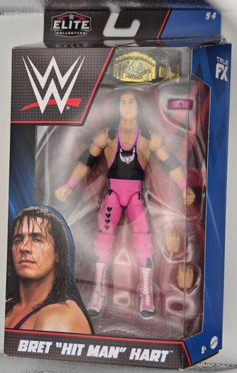 WWE Bret Hitman Hart Elite 94 Mattel Wrestling Figure