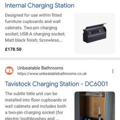 Bathroom charging station