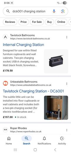 Bathroom charging station
