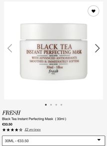 fresh Black Tea Instant Perfecting Mask brand new