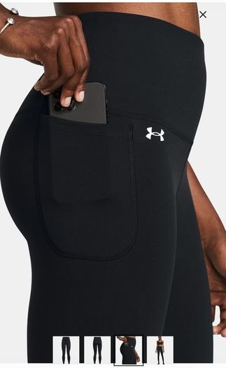 Under Armour UA Motion Ultra High-Rise Leggings in black, size medium.