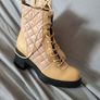 Leather woman heels boots camel 42 NEW Image 2