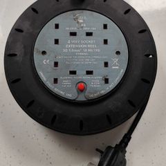 10m 4-Way Extension Cable Reel