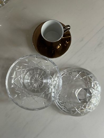 Vintage Cavan crystal Candy dish w lid