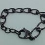 DKNY Oval Link Hematite Tone Bracelet / New Image 5