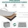 Chest of Drawers,Fabric Storage Drawers wtih 5 Units Large Storage Space,Sturdy Steel Frame Chest of Drawers Bedroom for Living Room, Nursery Room, Hallway etc, Gray, 30 x 85 x 70 cm Image 5