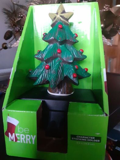 Heavy christmas stocking holder 6 inches tall 10 euro new