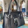 Vintage Chesneau Black Leather Bag Image 3