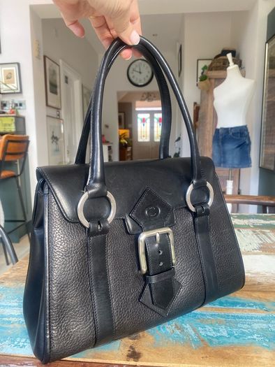 Vintage Chesneau Black Leather Bag