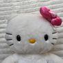Build A Bear Hello Kitty With Heart Bow Sanrio 2010 red marks on the fur approx. 45 cm. Used Please see photos Image 3