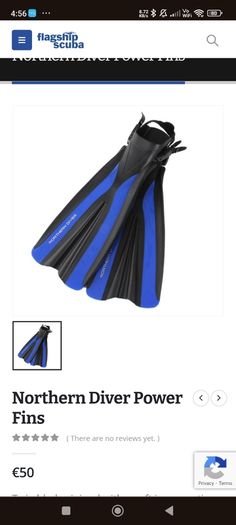 scuba diving fins.