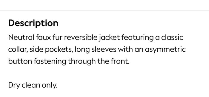 Mint Velvet reversable jacket worn once