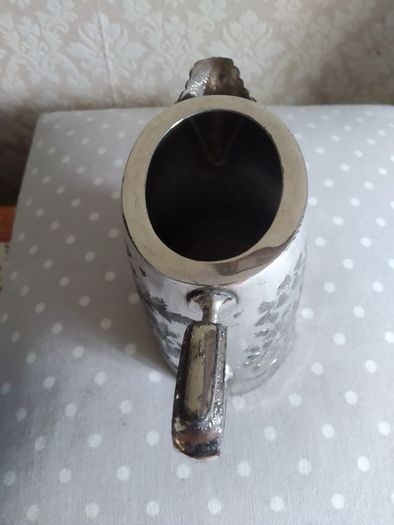 Silver Plated engraved Milk Jug