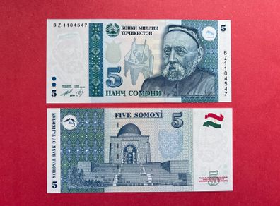 Tajikistan  5 Somoni   2013  Pick 23a  ( Uncirculated )