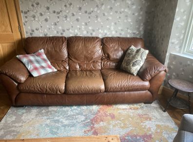 leather sofa