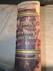 Victorian Newspaper Extract Cuttings Ledger