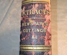 Victorian Newspaper Extract Cuttings Ledger