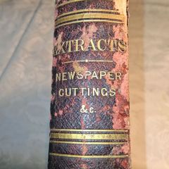Victorian Newspaper Extract Cuttings Ledger