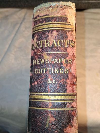 Victorian Newspaper Extract Cuttings Ledger