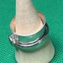 Handmade sterling silver spinner ring. Size P&1/2 Image 4