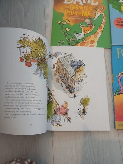 Roald Dahl large coloured illustrated book set