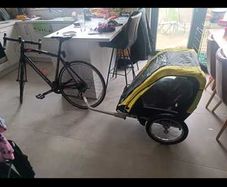 Halfords double bike trailer