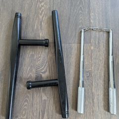 Martial arts training equipment Tonfa set and telescopic Nunchaku