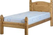 Corona 3' Bed Low Foot End in Distressed Waxed Pine