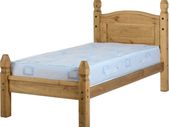 Corona 3' Bed Low Foot End in Distressed Waxed Pine