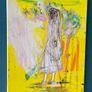 Framed Original Painting Eclectic Art Dublin Wedding Dress Art Bridal Original Art - Fashion Art - Couture Bride - Irish Figurative Art Image 5