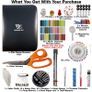 Professional Sewing Kit XXL Portable Sewing Accessories Bag Includes Tailor Scissors, 36 Threads, 30 Needles and Many More Supplies for Travel, Home, Beginners, Emergency, Adults and Kids Image 2