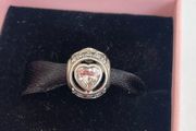 Pandora Sterling Silver Elevated Love Heart Charm