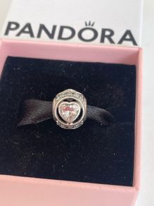 Pandora Sterling Silver Elevated Love Heart Charm