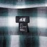 NEW H&M Dark Green, Grey, Black and White Check/Checked/Cowboy Shirt - Size L Image 2
