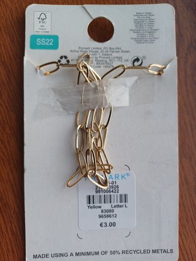 New "L" Necklace