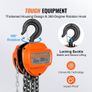 Manual Chain Hoist, 2 Ton 4400 lbs Capacity 10 FT Come Along, G80 Galvanized Carbon Steel with Double-Pawl Brake, Auto Chain Leading & 360 Rotation Hook, for Garage Factory Dock Image 5